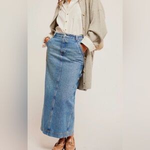 Free People Women's Francisco Denim Maxi